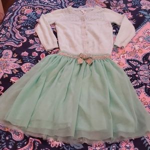 Toddler girl sweater and skirt